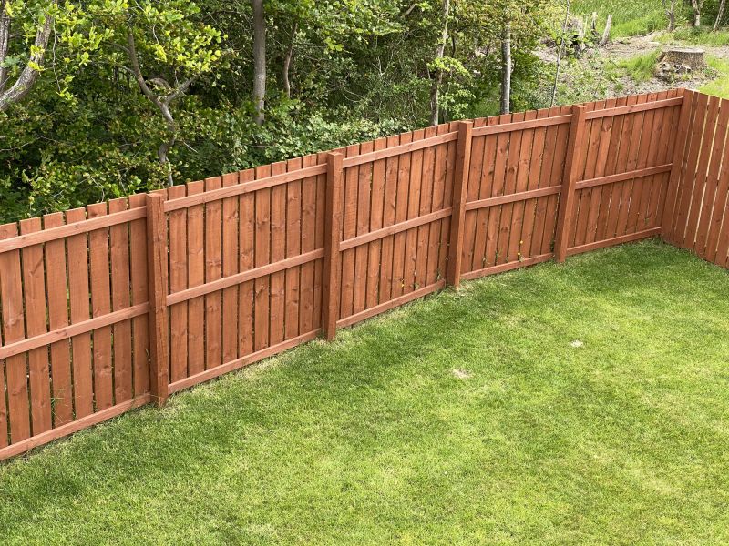 Fenced Yard with Fresh Paint